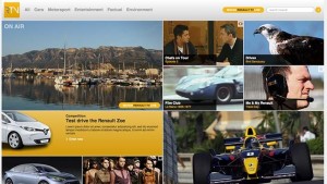 Example TV Ready Website - Renault TV.