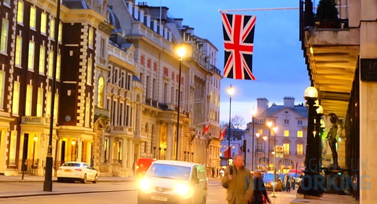 London night Union Flag