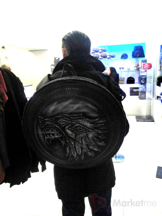 wearing the House Stark infantry shield