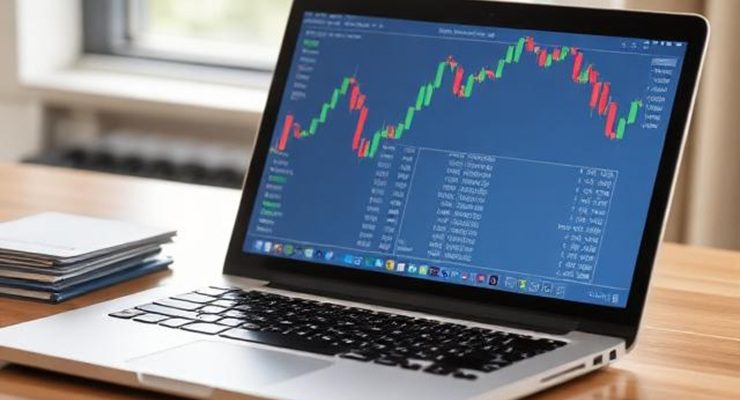 shares trading laptop