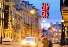 London night Union Flag