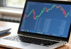 shares trading laptop